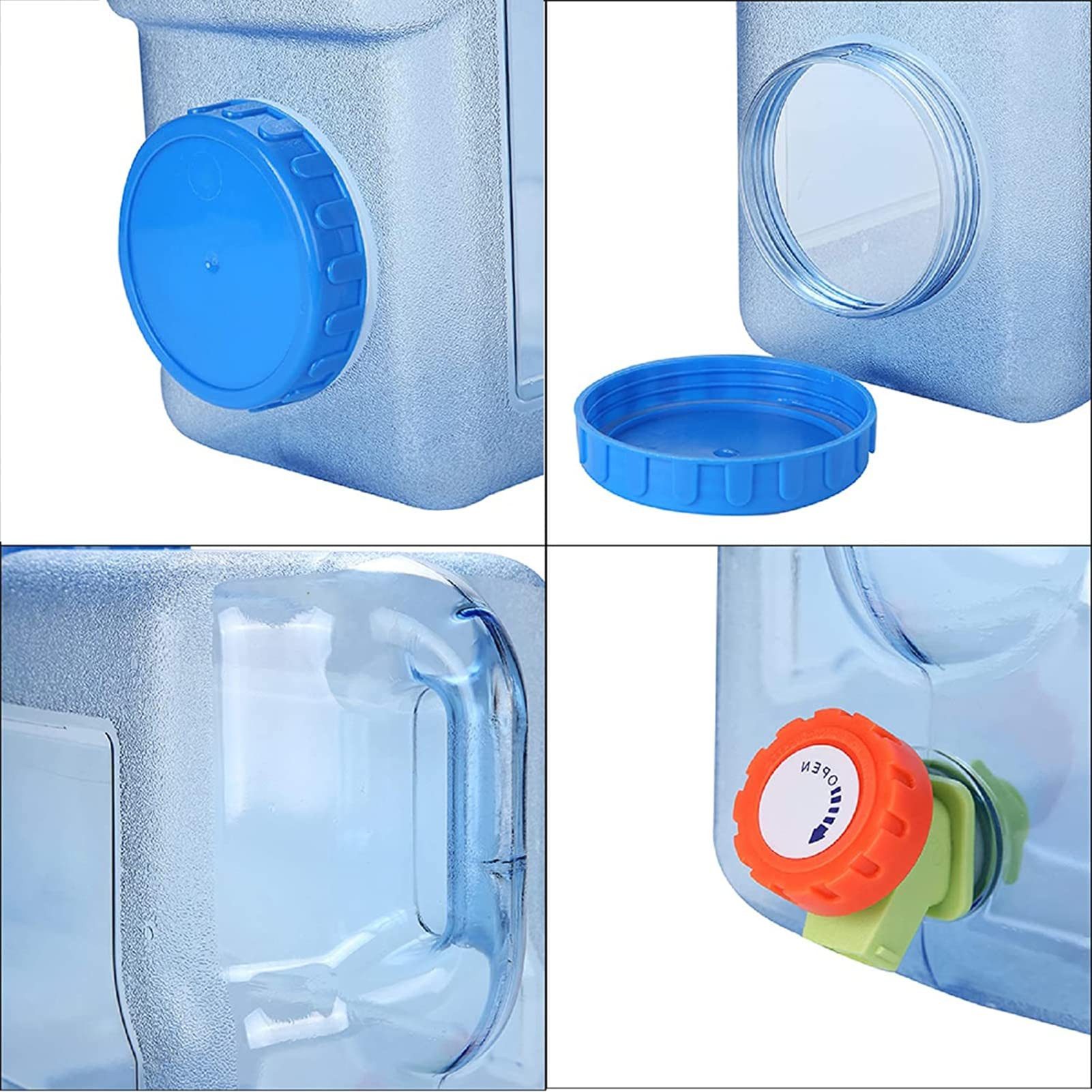 Youyijia Wassertank Camping Wasserkanister mit Hahn und Schraubdeckel 12L