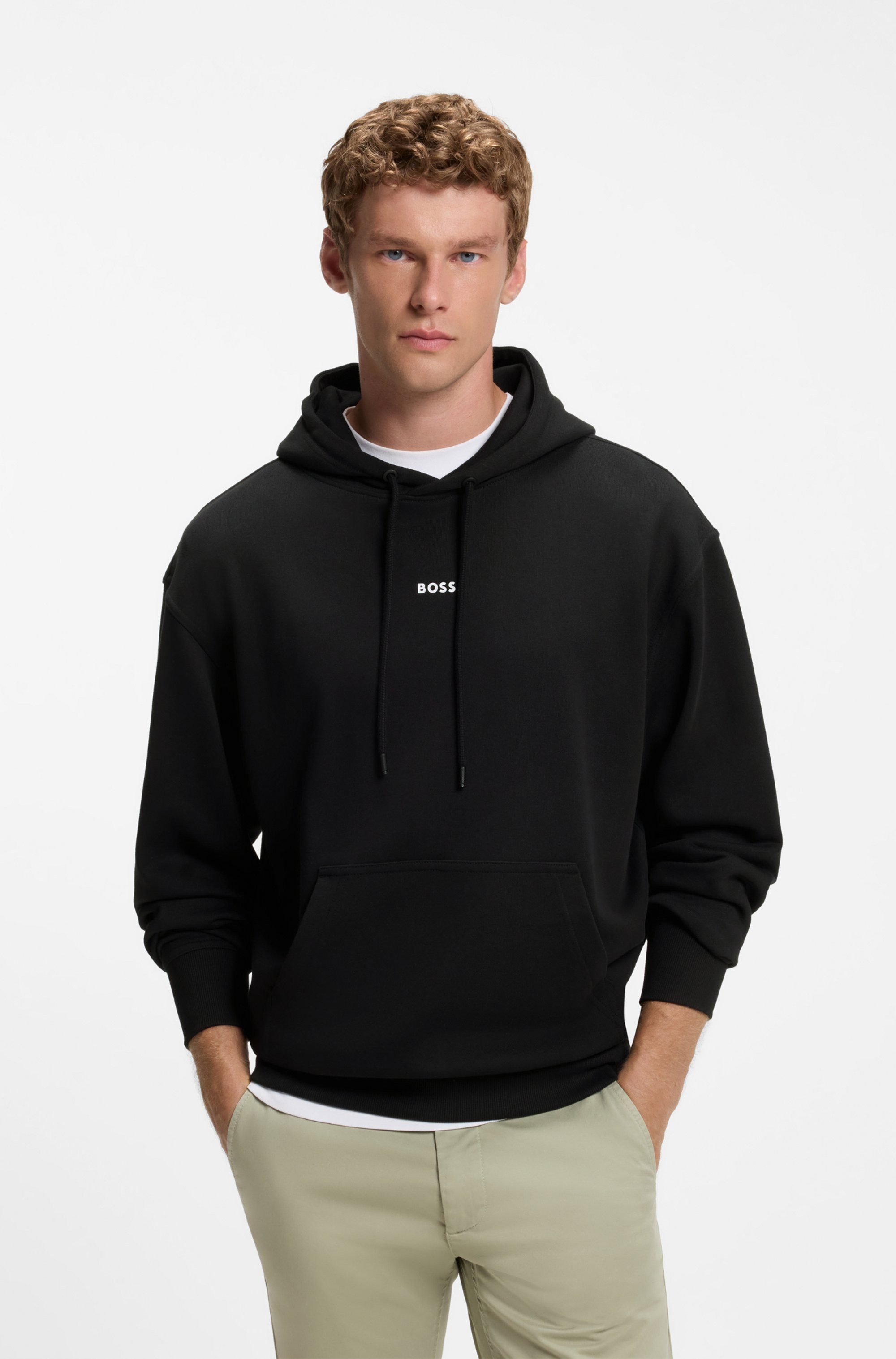 BOSS ORANGE Kapuzensweatshirt WeSmallhood mit Kängurutasche