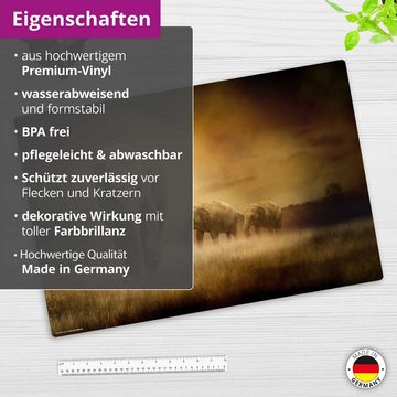 cover-your-desk.de Schreibtischunterlage abwaschbar – Elefant – aus premium Vinyl – Made in Germany, (1 tlg)