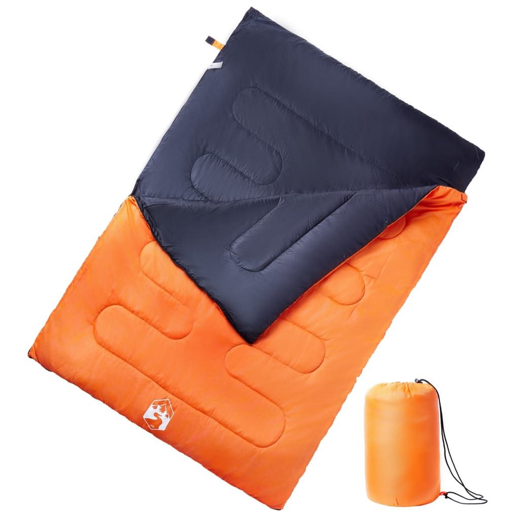 vidaXL Schlafsack NA Doppelschlafsack mit Kissen Erwachsene Camping 3-4 Jahreszeiten