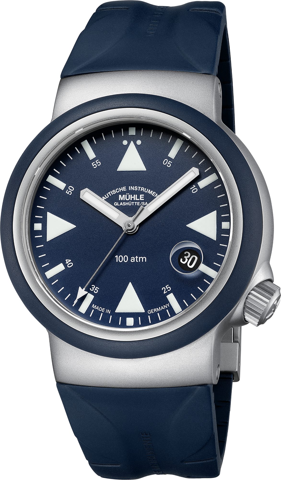 Automatikuhr Taucheruhr Automatik Mühle Glashütte S.A.R. Rescue-Timer Nautikblau