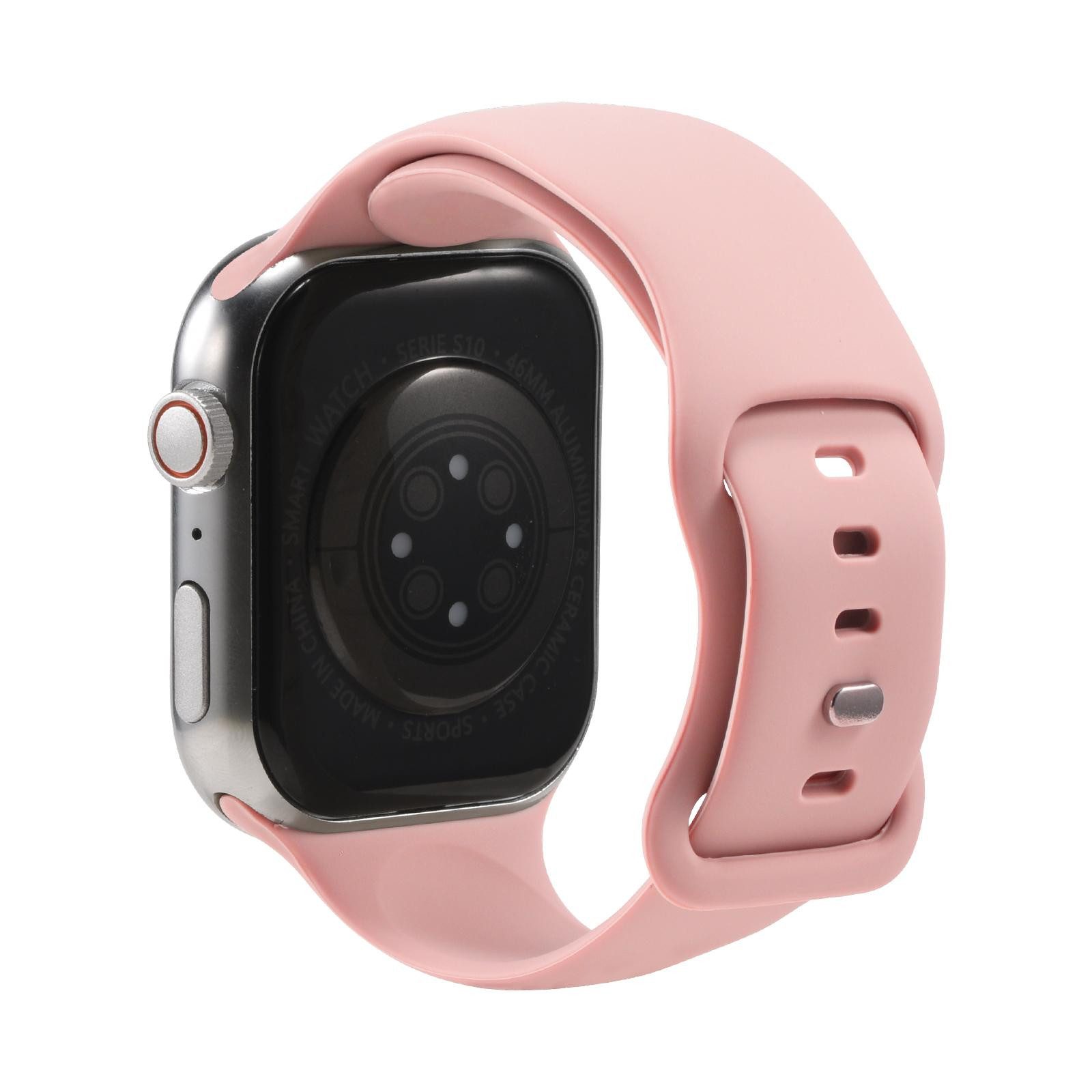 CoolGadget Smartwatch-Armband Fitnessarmband aus Silikon iWatch, für Apple Watch 1 - 6 7 8 9 10 11 SE 1 2 3 Ultra 1 2 3 42 44 45 49 mm