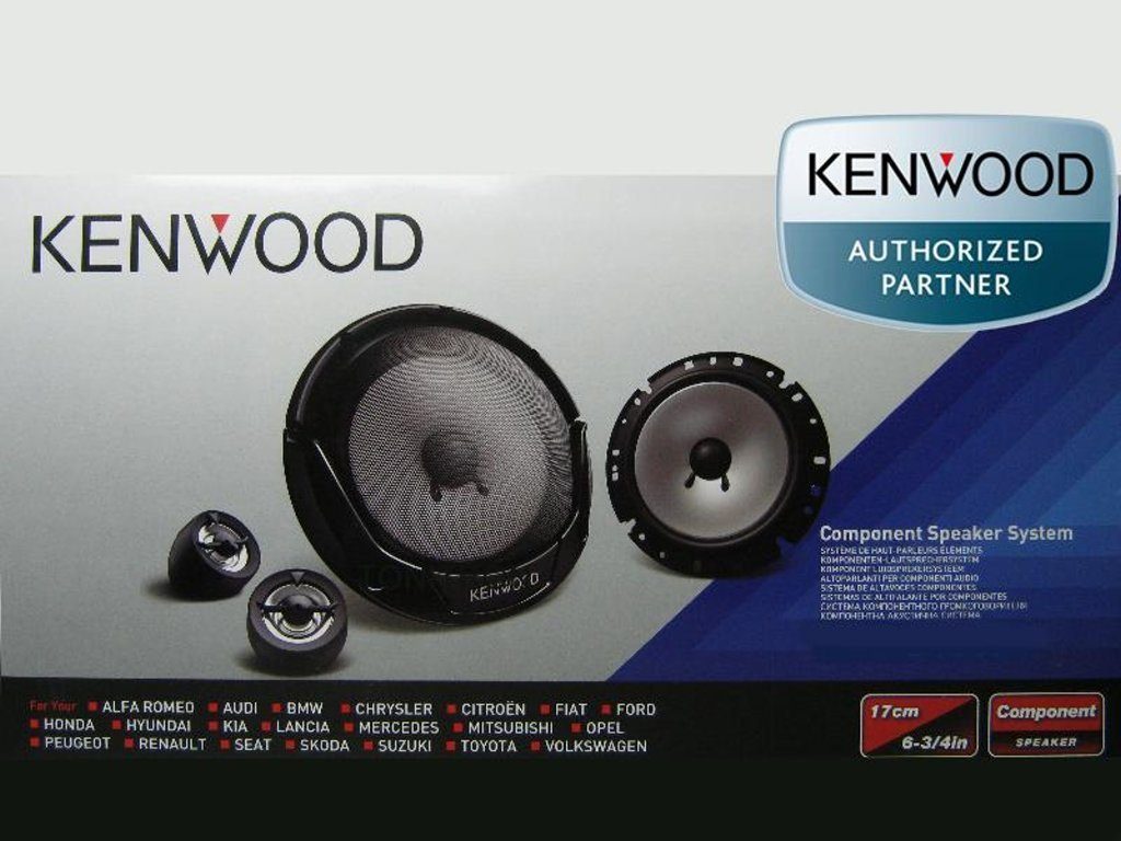 Kenwood Einbau Tür hinten Set / (30 DSX Lautsprecher vorne W) Auto-Lautsprecher