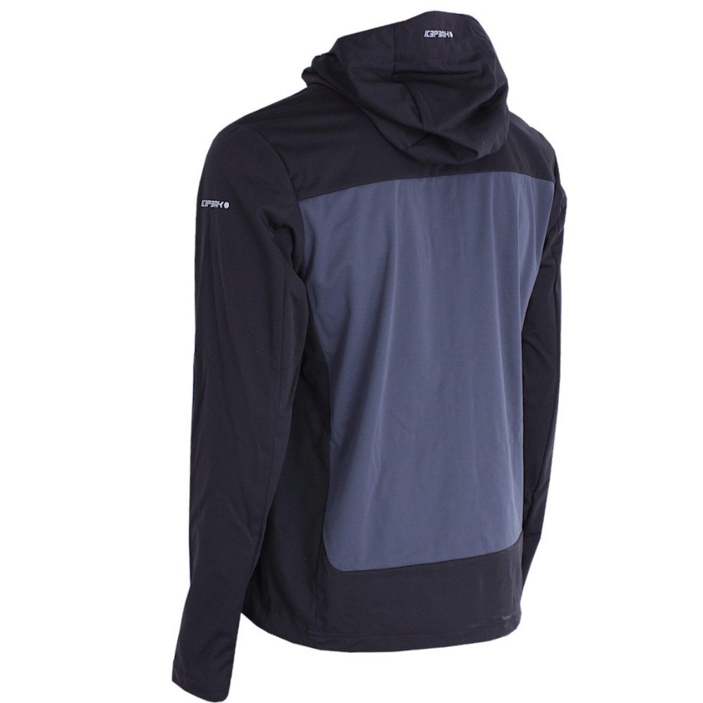 Icepeak Funktionsjacke Outdoorjacke Parrotsvi Softshell Jacke mit Kapuze Winddicht und Atmungsaktiv