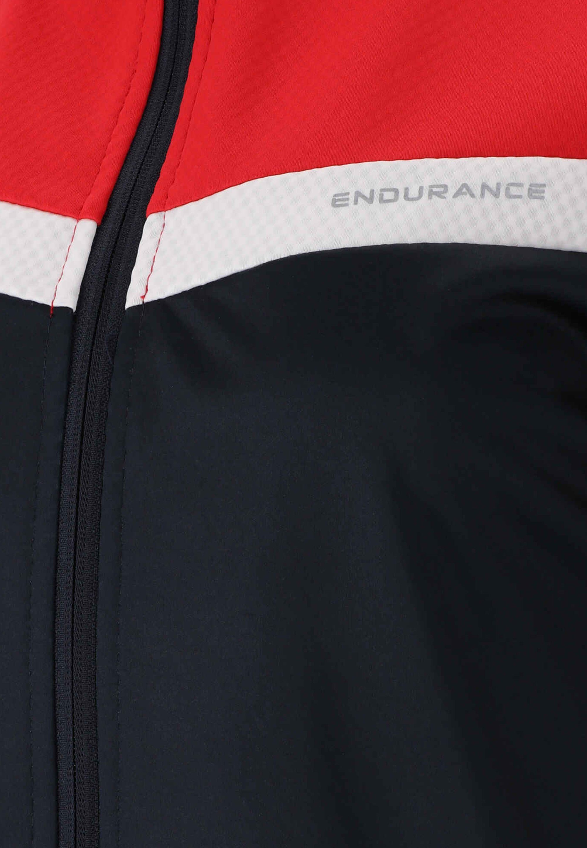 ENDURANCE Funktion mit Linas dunkelblau-rot wasserdichter Trainingsjacke