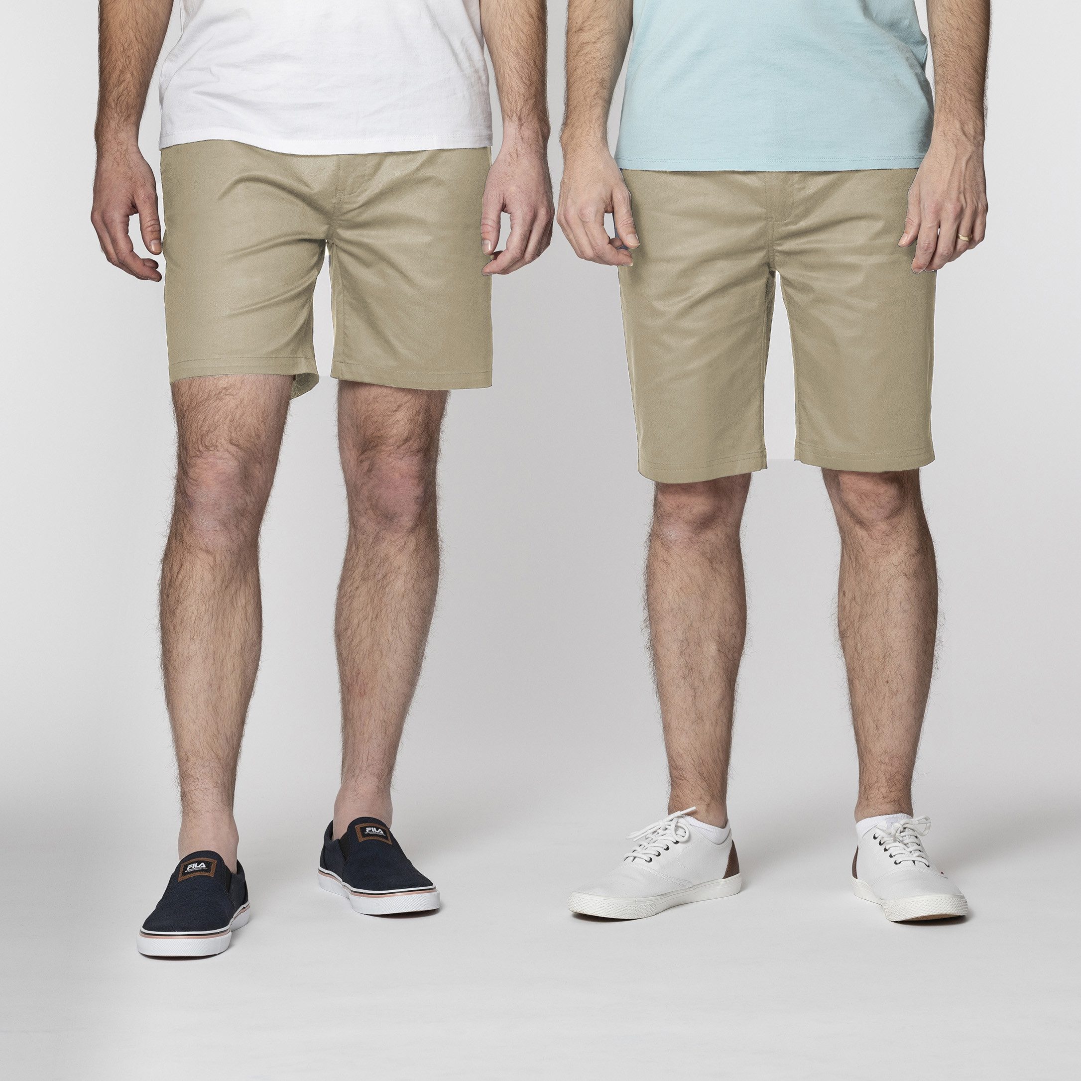 Papas Shorts Chinoshorts für Herren aus Baumwolle mit flexiblen Bund, und sicheren Reißverschlüssen