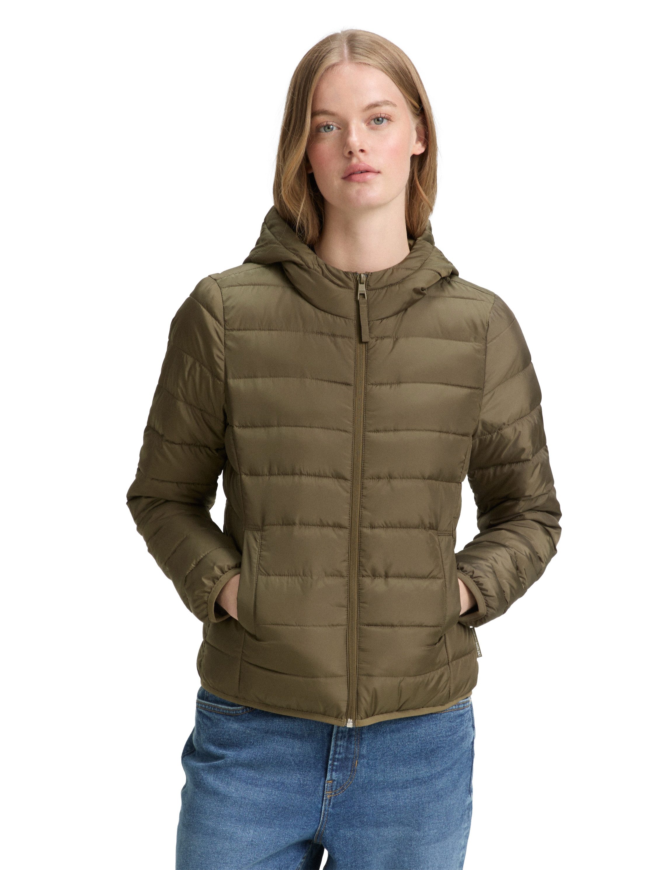 TOM TAILOR Denim Steppjacke mit Kapuze günstig online kaufen