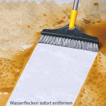 MAVURA Wischmopp SCHRUBBEX 2in1 Bodenschrubberbürste Bodenbürste Bodenwischer Abzieher Fugenbürste Fugenreiniger Bodenabzieher Boden Bürste Schrubber