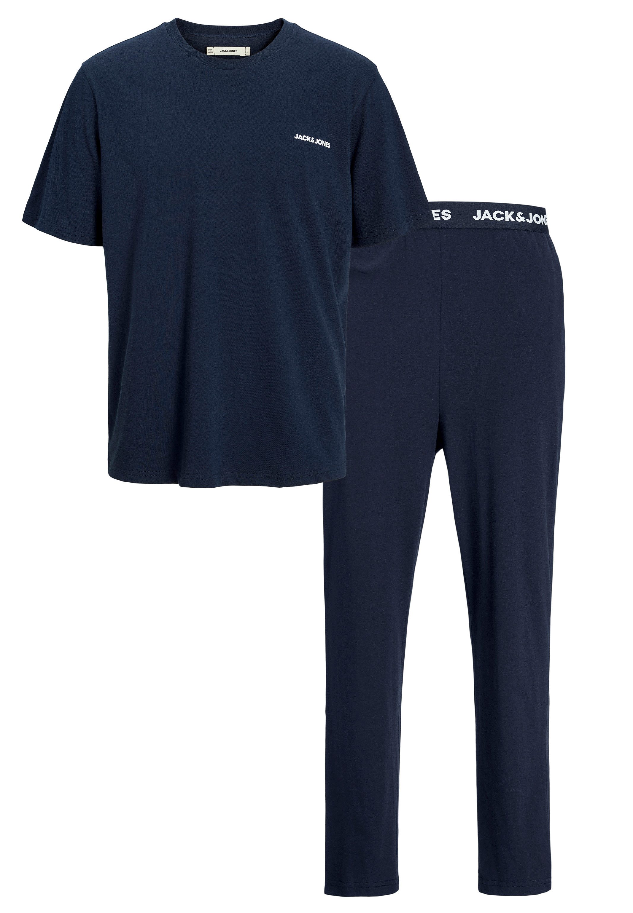 Jack & Jones Pyjama Everest (Set, 2 tlg) Schlafanzug - Baumwolle - Atmungsa günstig online kaufen
