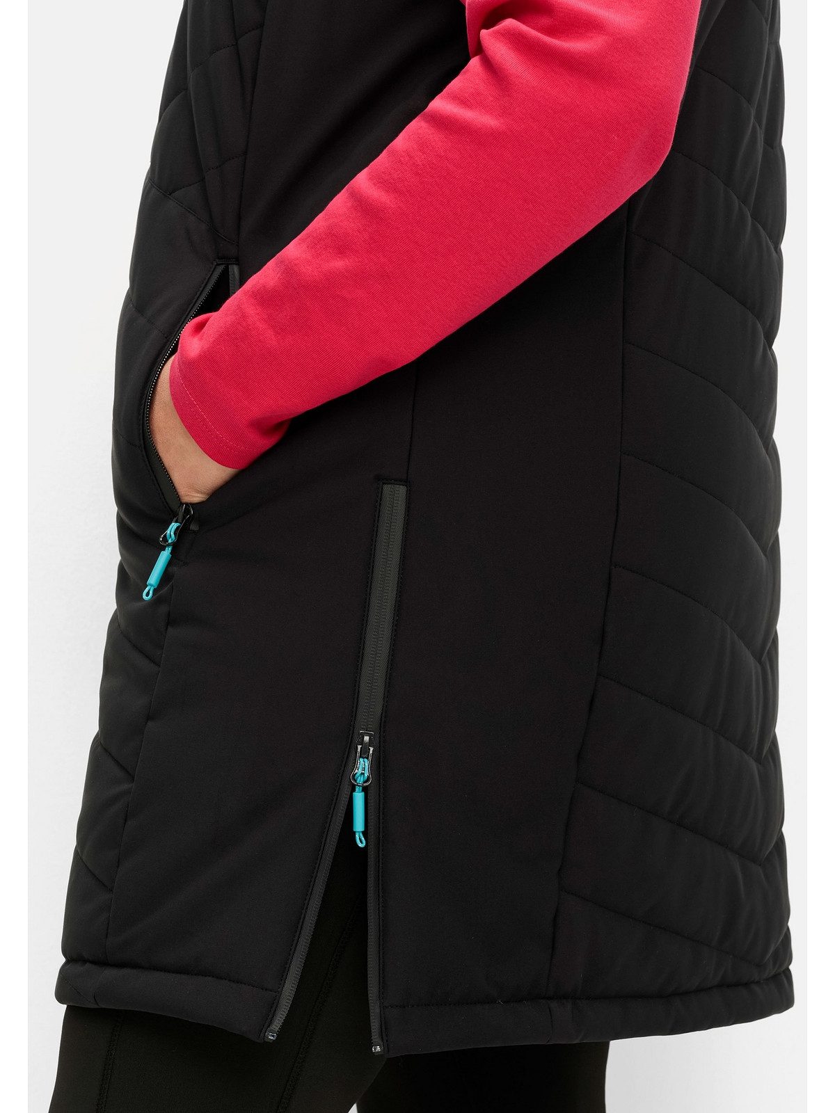 Sheego Longweste Große Größen atmungsaktiv, wasser- und winddicht