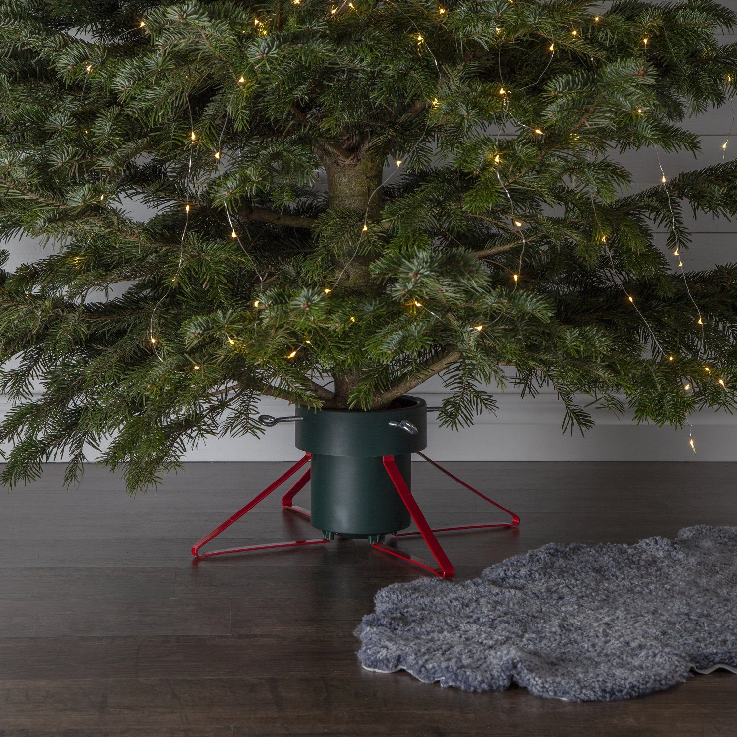 D: Höhe STAR TRADING Metallbeine Weihnachtsbaumständer bis rote 250cm Christbaumständer (1-tlg) 2,8L 5,5-14cm