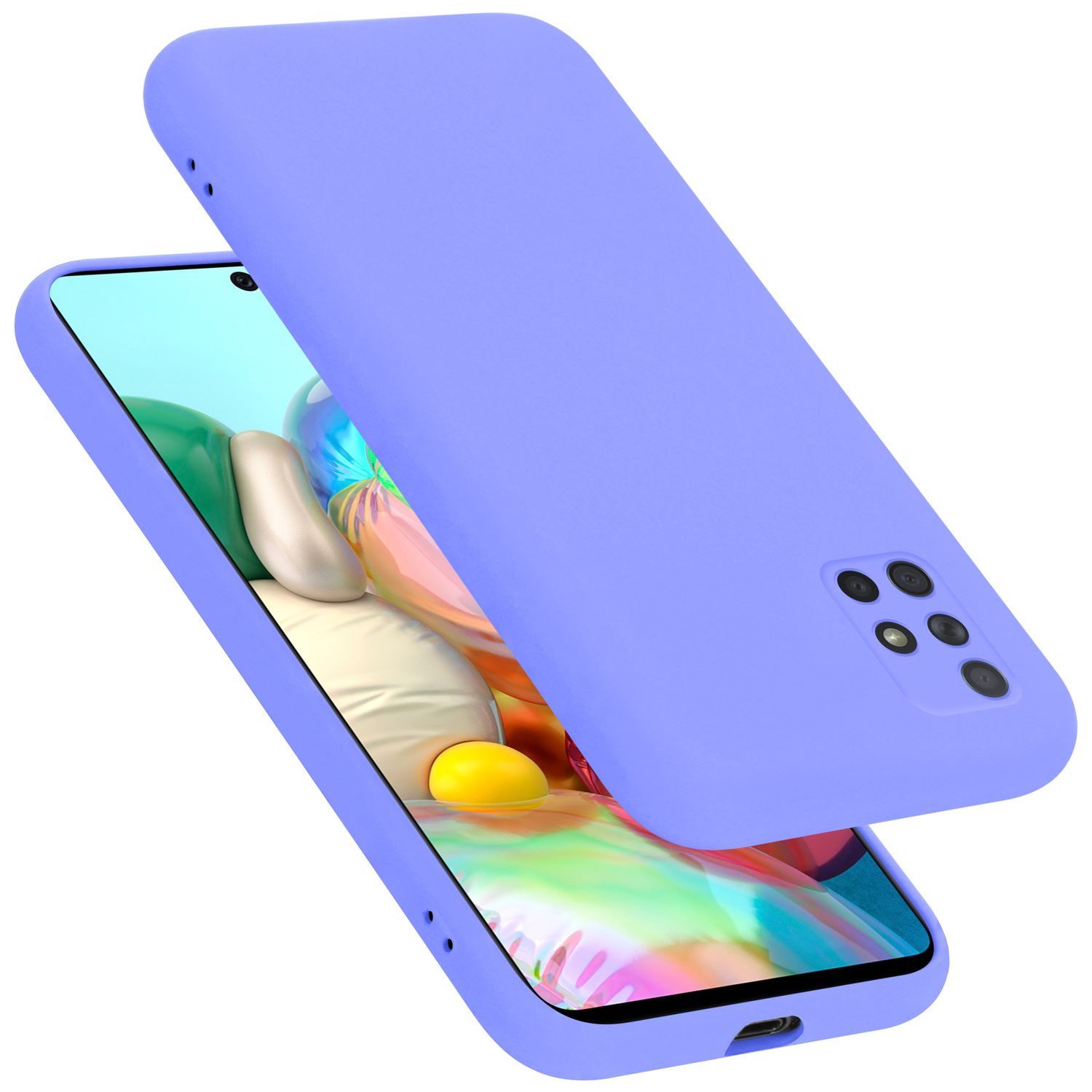 Cadorabo Handyhülle für Samsung Galaxy A51 4G / M40s Hülle Samsung Galaxy A51 4G / M40s, Flexible Hülle TPU Silikon Schutzhülle Back Cover Case