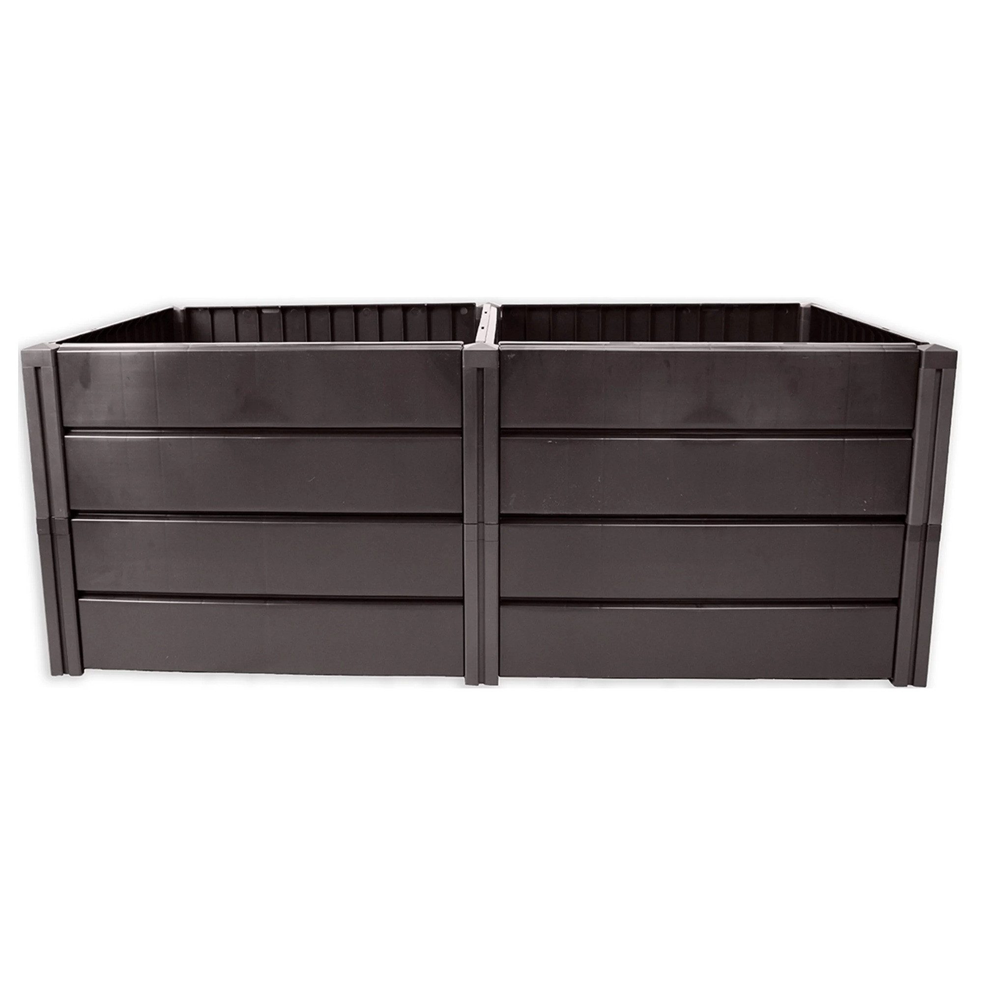 KHW Hochbeet Hochbeete-Kit, Demeter XL, platzsparend, 158x82x61 cm - 672 Liter, ideal für Urbane Gärten, fördert gesunde Ernten, Made in Germany