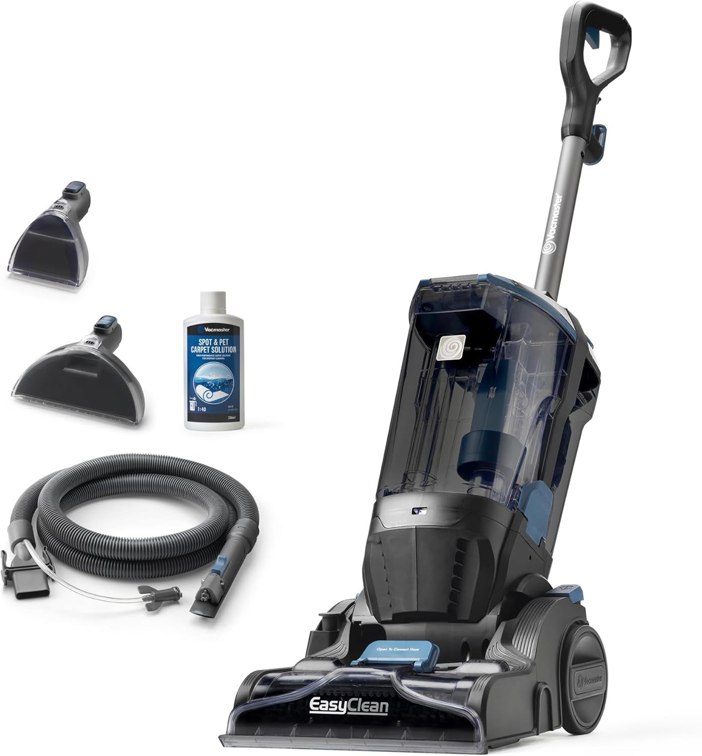 Vacmaster Handstaubsauger Teppichreiniger, Professionelle Ergebnisse, Entfernt Schmutz & Flecken, 750 W, Leistungsstarker 750W Motor, 3,2L Tankkapazität