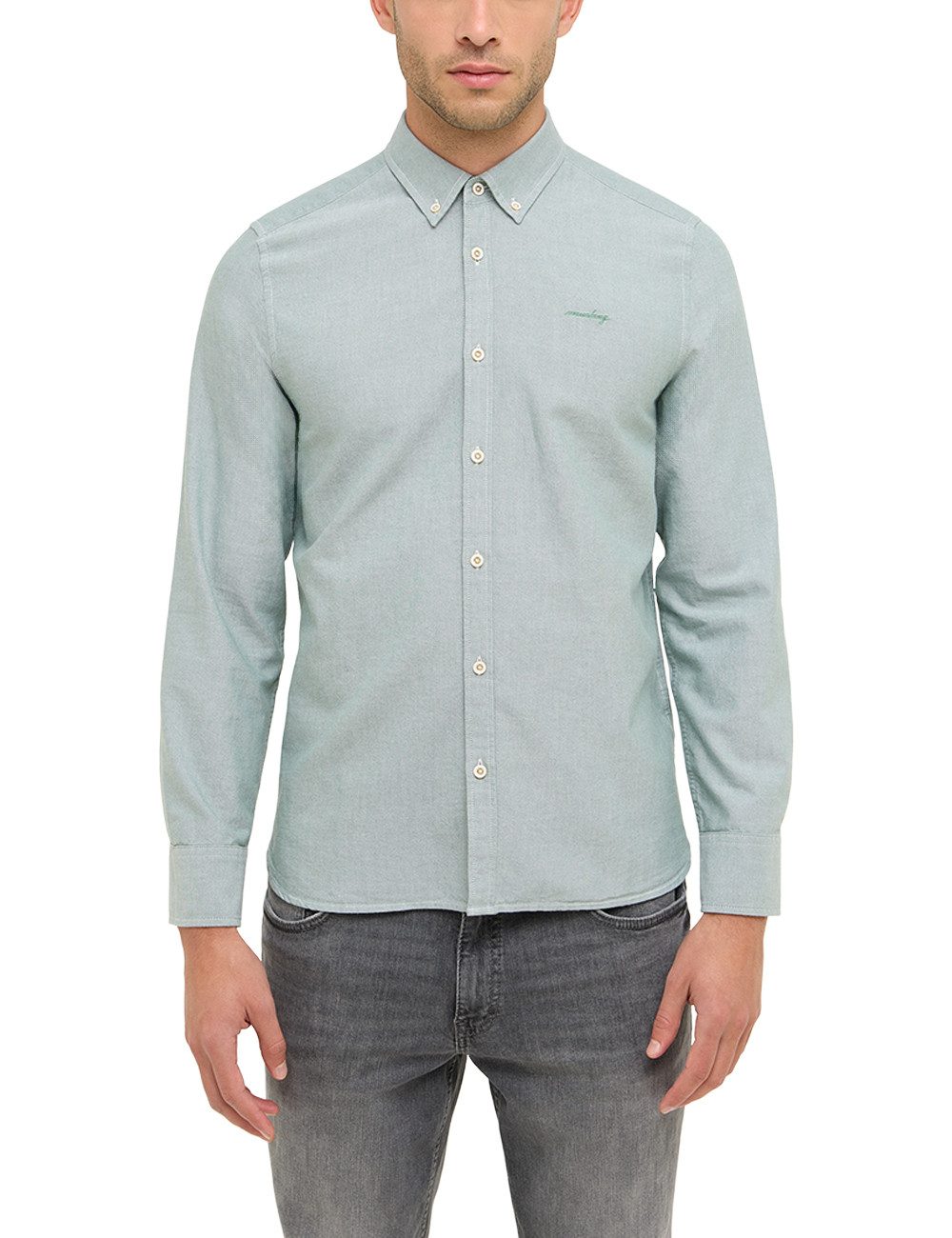 MUSTANG Langarmhemd Herren Style Edinburg günstig online kaufen
