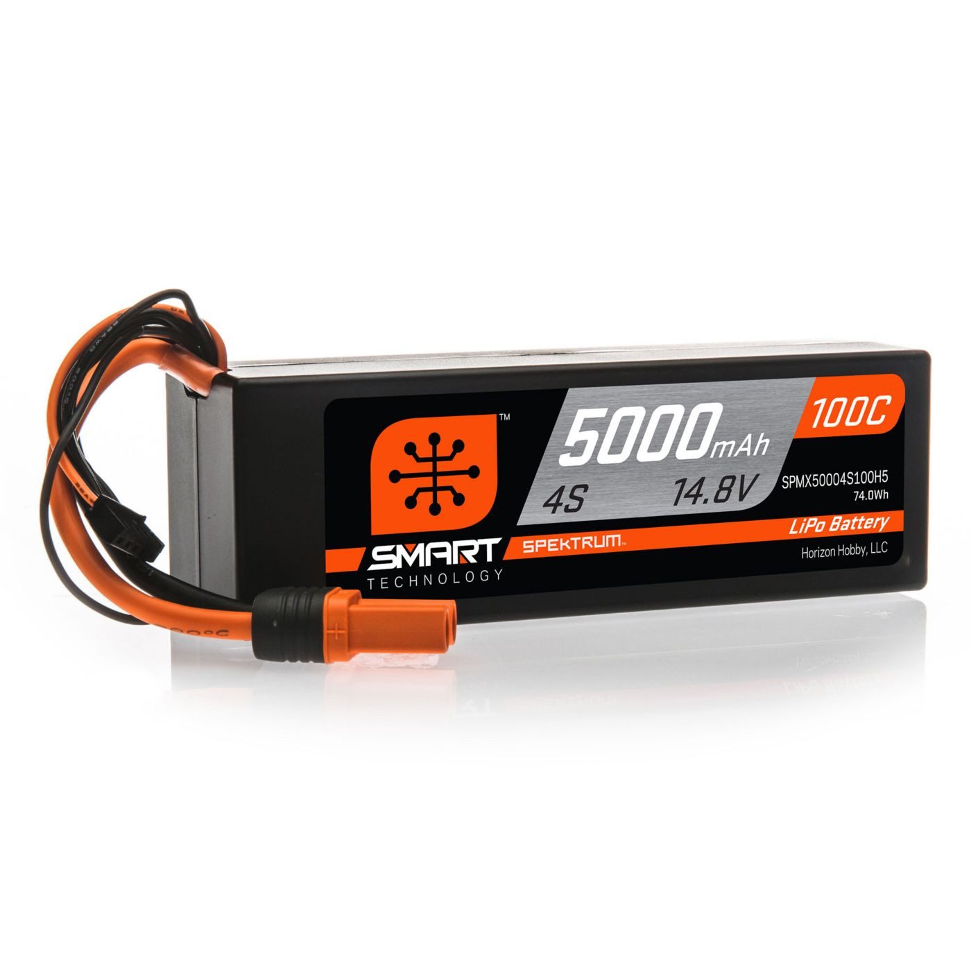 Spektrum Spektrum Lipo Akku 5000mAh 4S 14.8V 100C Smart Hardcase IC5 RC-Fernsteuerung