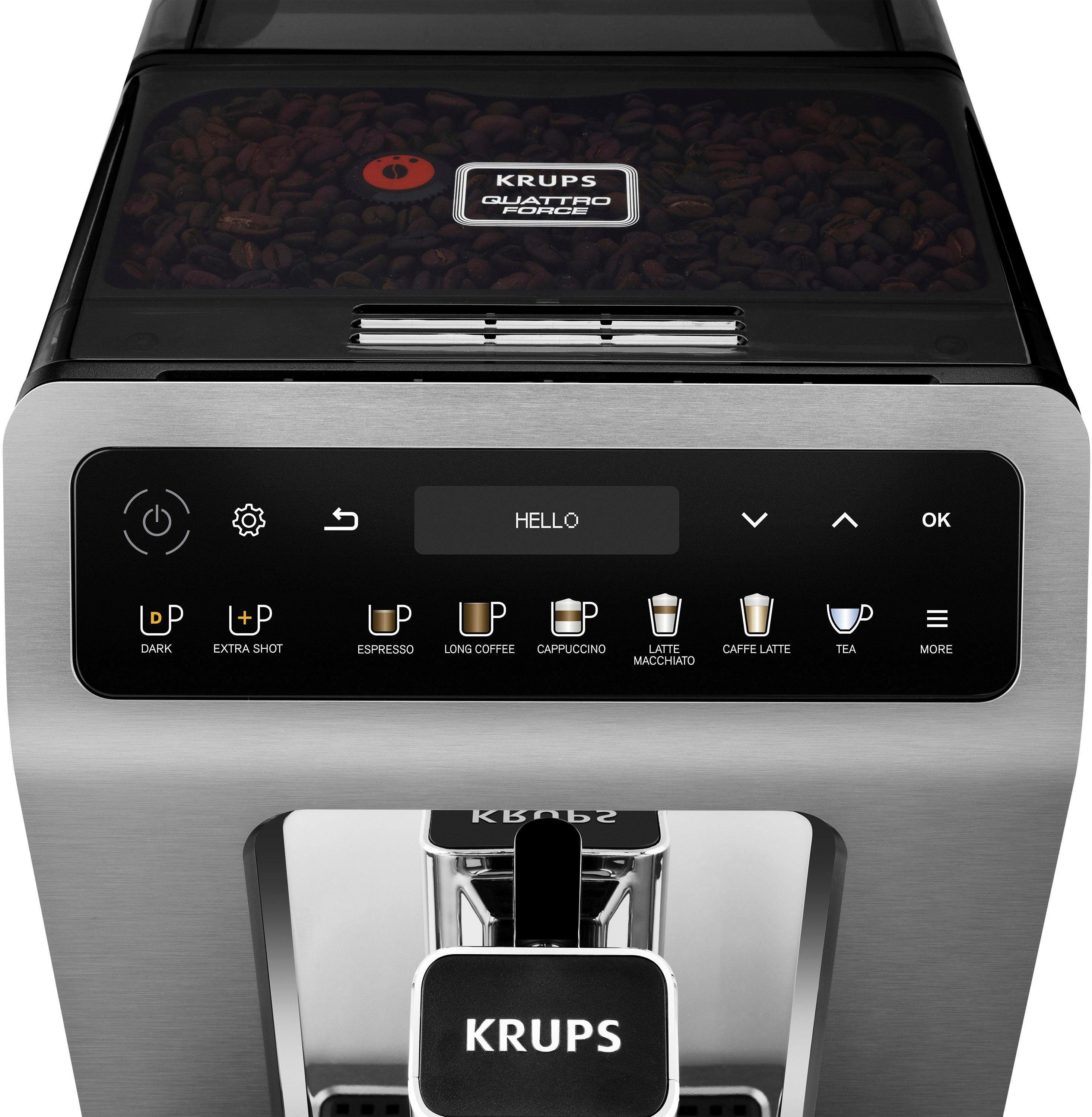 Krups Kaffeevollautomat EA894T Evidence Plus, mit vielen technischen Innovationen und Bedienungshighlights