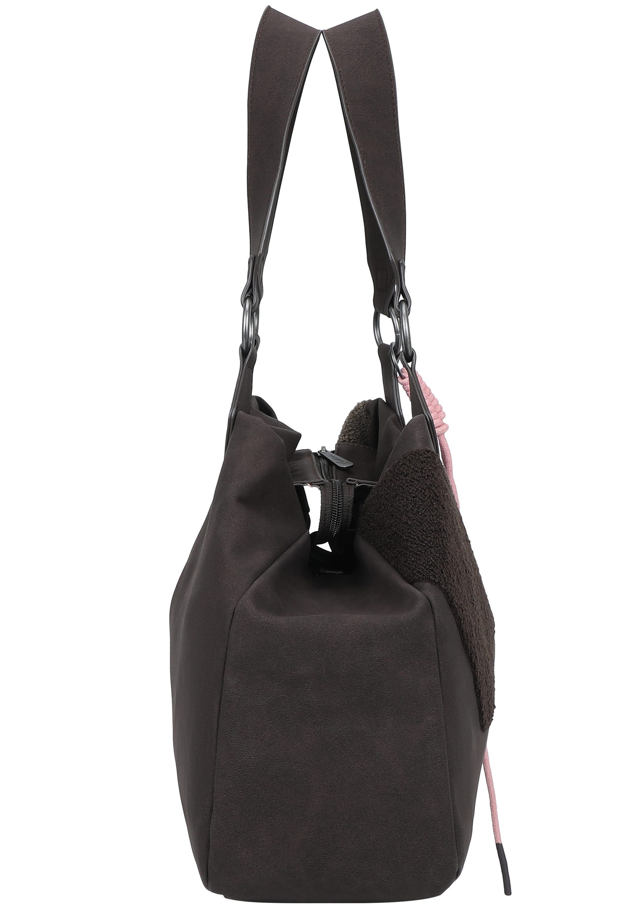 Fritzi aus Preußen Henkeltasche Izzy Medium Limited Happy, mit moderner und weicher Flockung