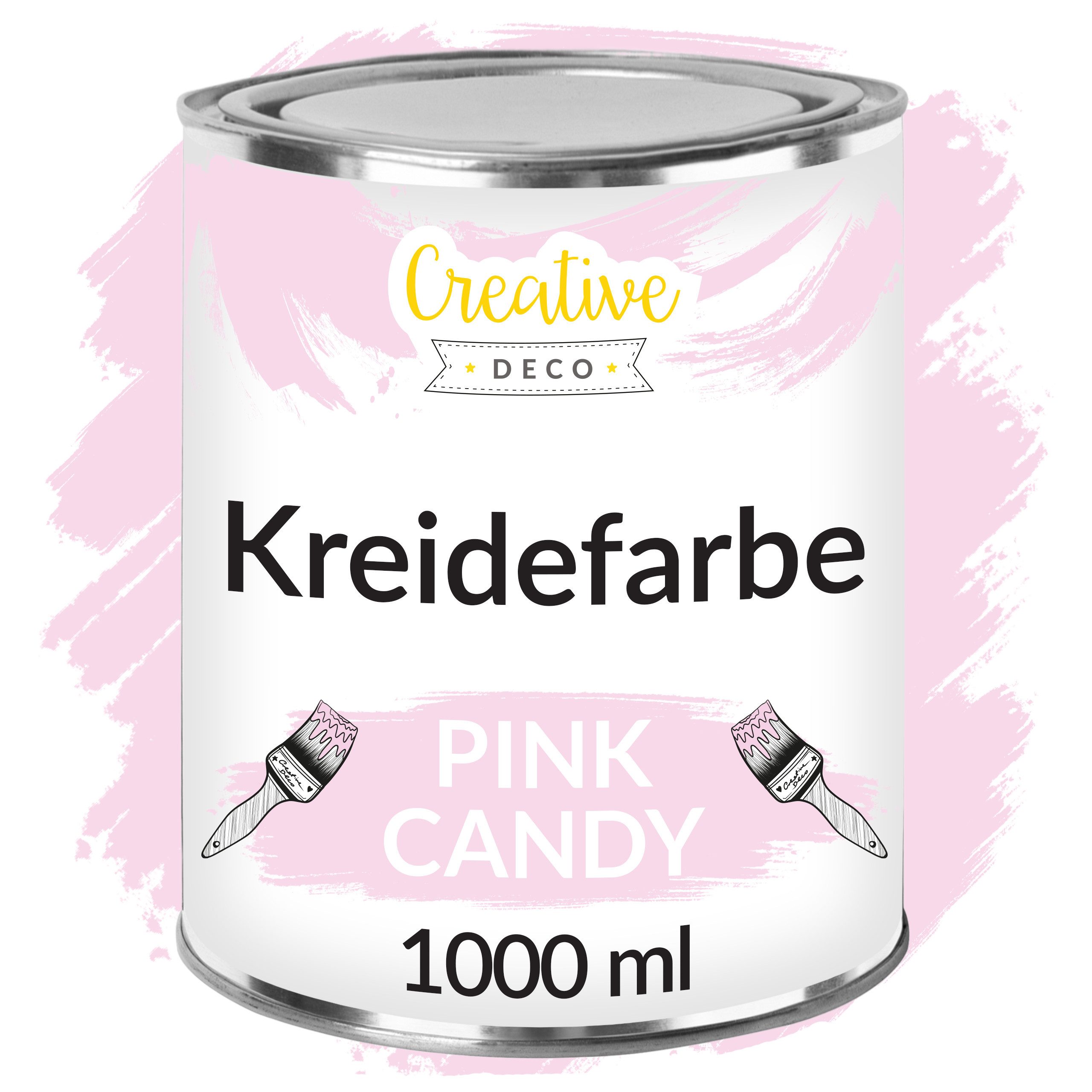 Creative Deco Kreidefarbe Kreidefarbe für Möbel Möbelfarbe Landhaus Vintage Matt Abwaschbar, auf Wasserbasis, Wisch-Effekt Gradient-Effekt möglich