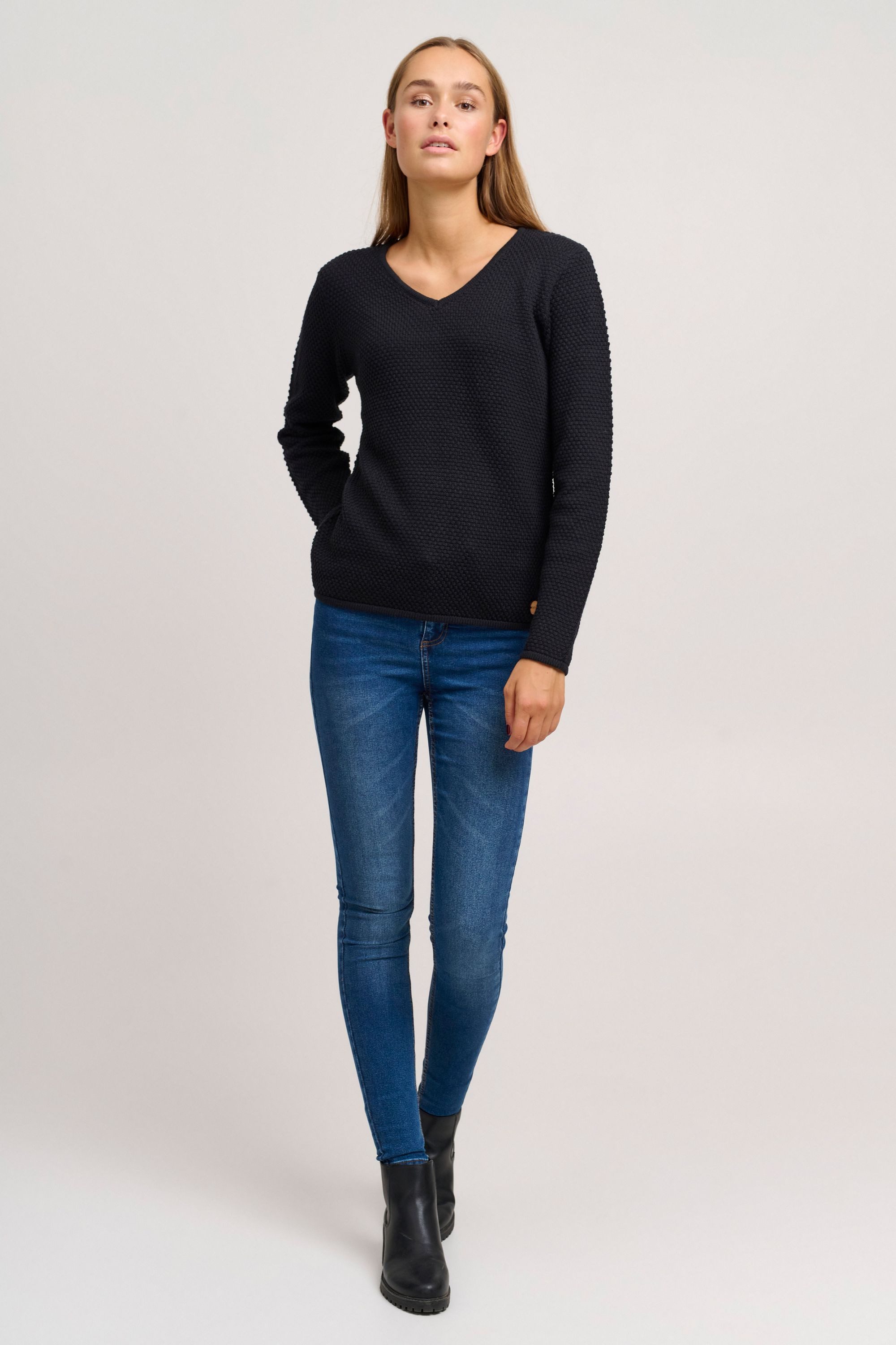 OXMO Strickpullover OXHanna Femininer Feinstrickpullover günstig online kaufen