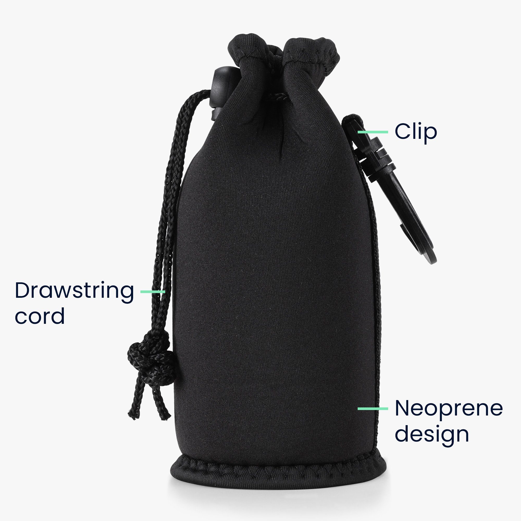 kwmobile Kühltasche 2x 330-500ml Flasche Flaschenkühler Flaschenträger, für Bier Limo Wasser - aus isoliertem Neopren – Bild 5 von 5