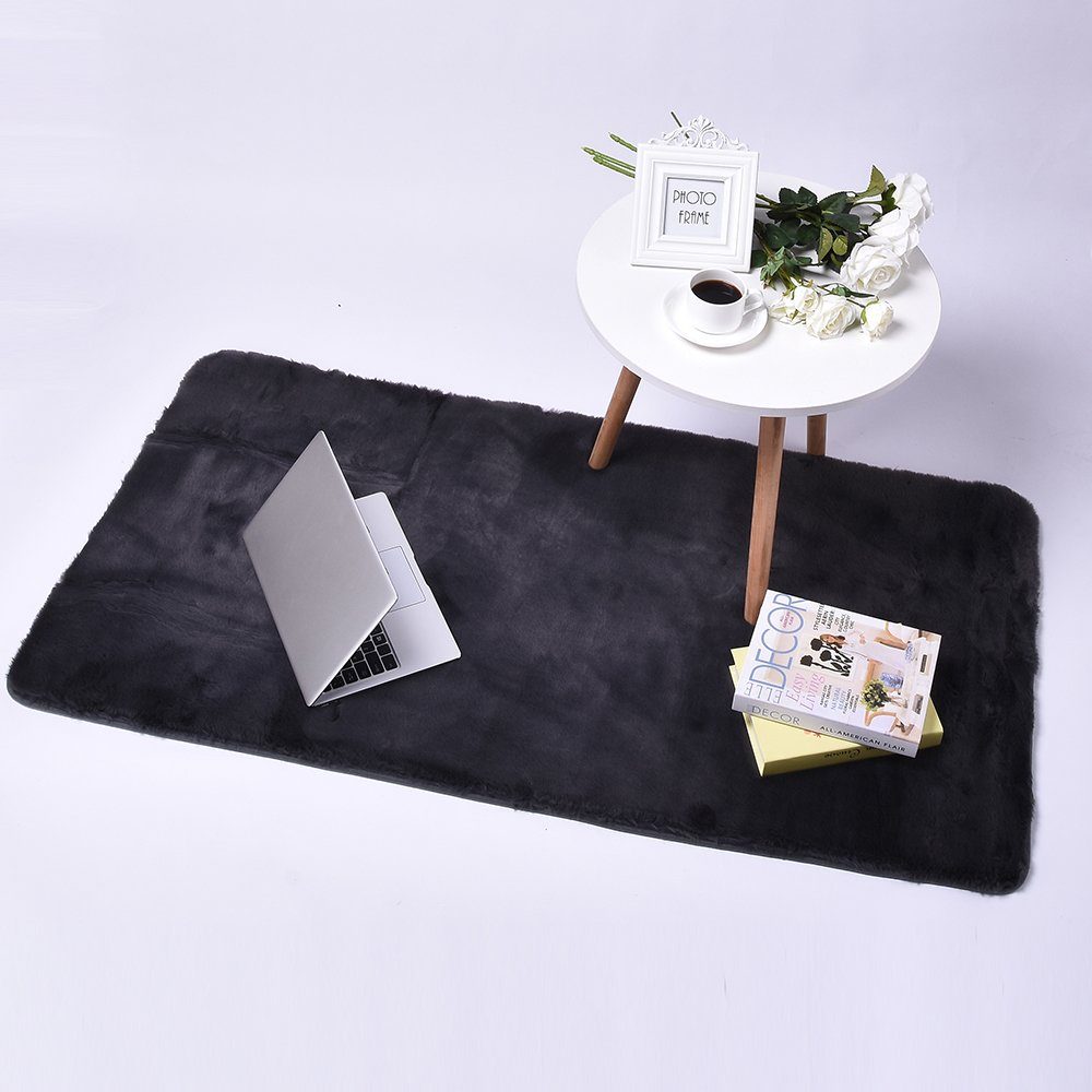 Rosnek Teppich Flauschige Weich Shaggy, für Schlafzimmer und Wohnzimmer, Re günstig online kaufen