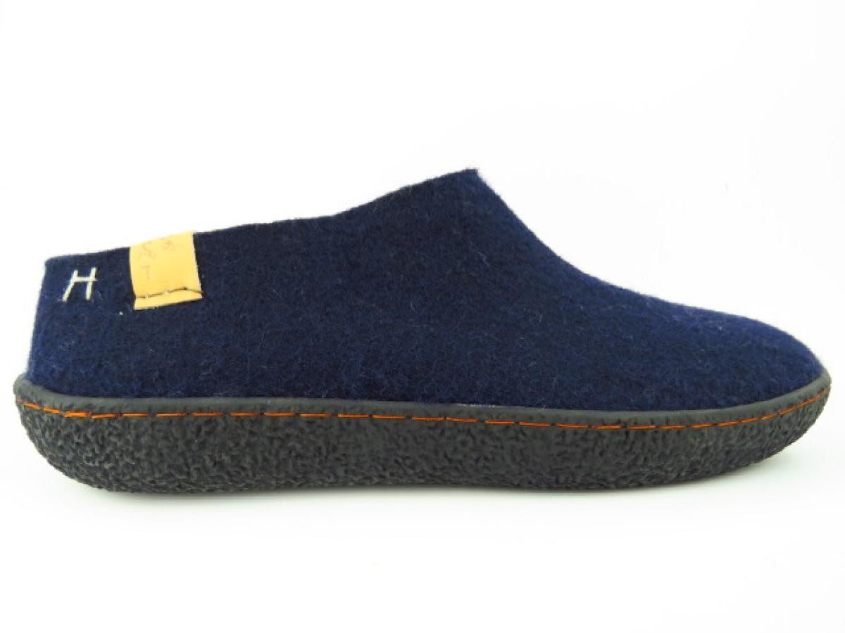 tofvel Slipa navy blue GS Hausschuh