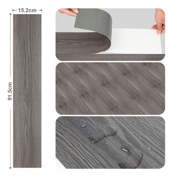 Bettizia Vinylboden Vinylboden, antibakteriell,Vinyl Laminat Selbstklebend,91,4cm x 15,2cm, selbstklebend