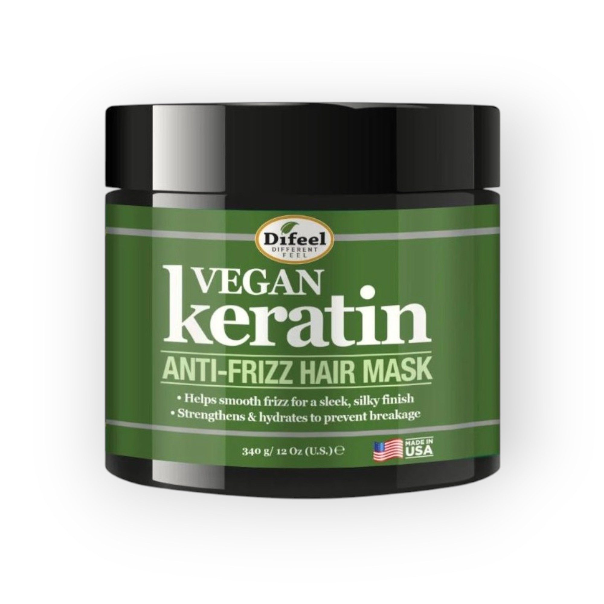 DIFEEL Haarmaske Vegan Keratin Anti Frizz 340g, Intensive Anti Frizz Haarmaske