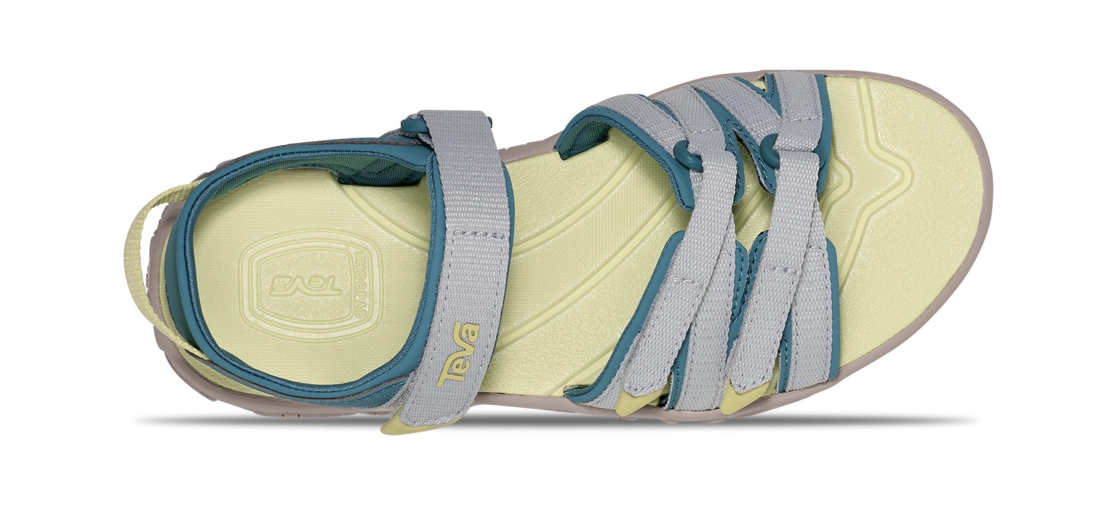 Teva TIRRA KIDS Sandale mit Klettverschluss, rutschfeste Gummilaufsohle, schnell trocknend