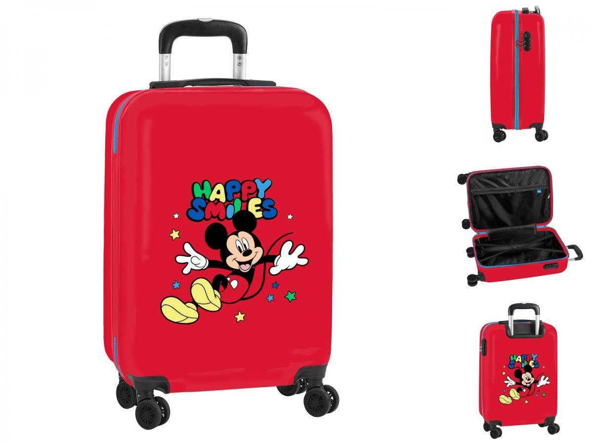 Disney Mickey Mouse Trolley Mickey Mouse Handgepäck Trolley Koffer  Boardcase Happry Smiles Rot Blau 20L