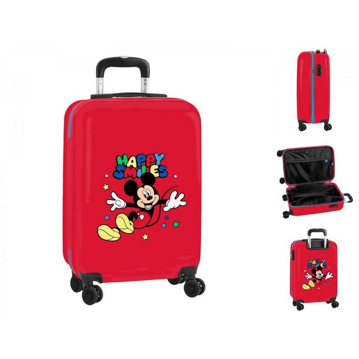 Disney Mickey Mouse Trolley Mickey Mouse Handgepäck Trolley Koffer Boardcase Happry Smiles Rot Blau 20L