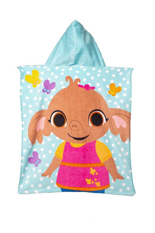Bing Badeponcho Badeponcho für Kinder Hochwertiger Frottee aus 100 % Baumwolle, Baumwolle