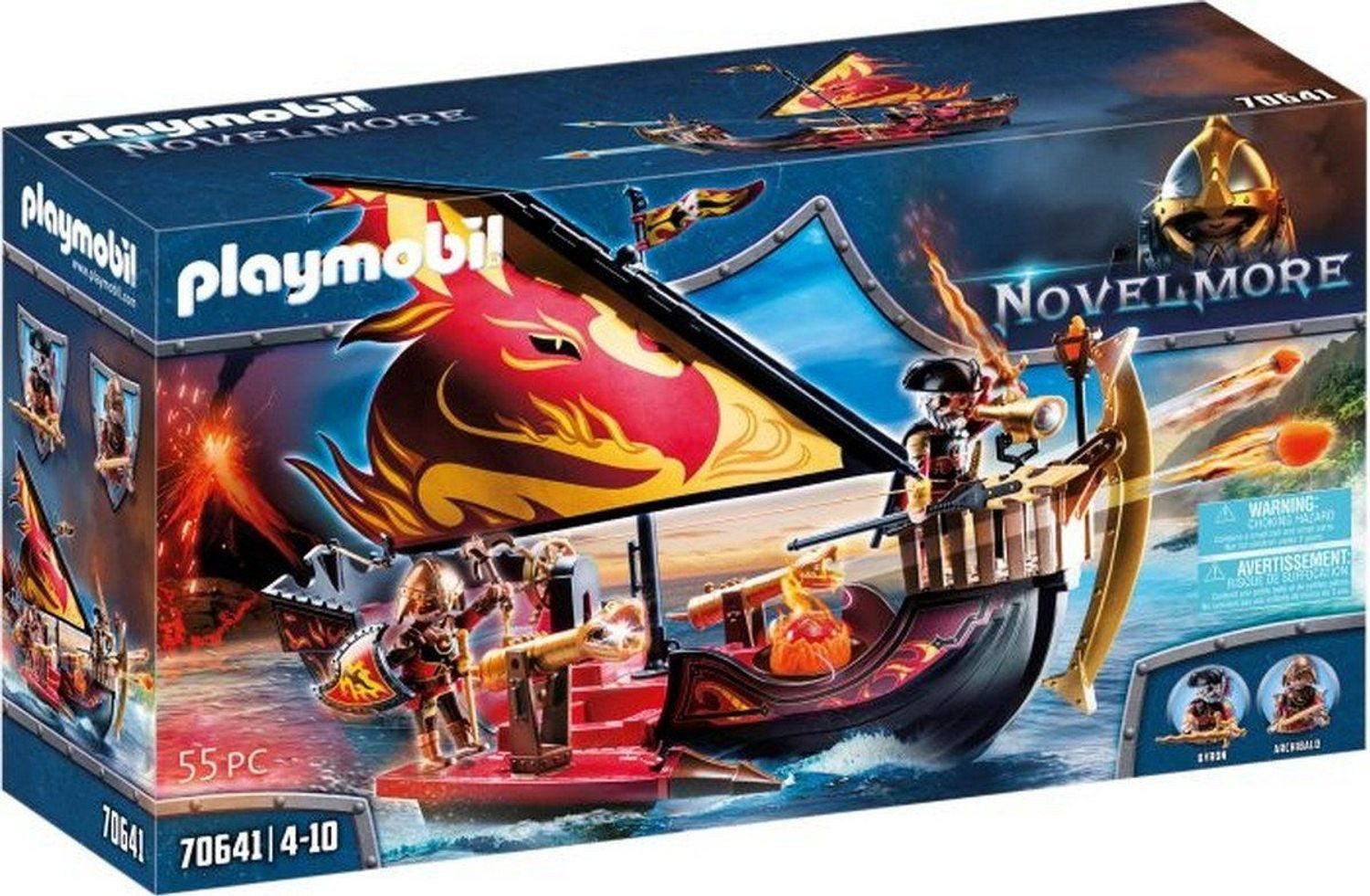 Playmobil® Burnham Raiders Feuerschiff Konstruktions-Spielset, (Burnham Raiders Feuerschiff), Made in Europe