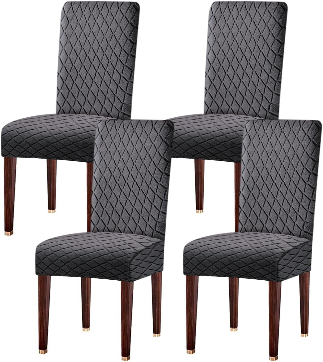 Coonoor Sitzflächenhusse 2/4/6er Set Stretch Stuhlhussen für Esszimmerstühl günstig online kaufen