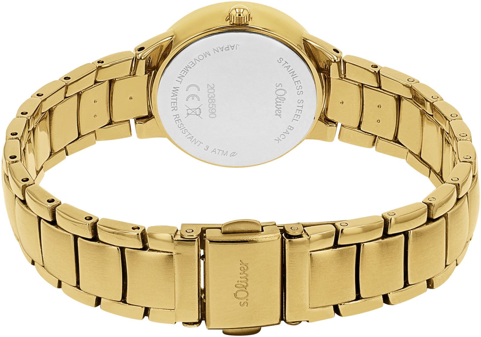 s.Oliver Quarzuhr 2038590, Armbanduhr, Damenuhr, Datum, analog günstig online kaufen