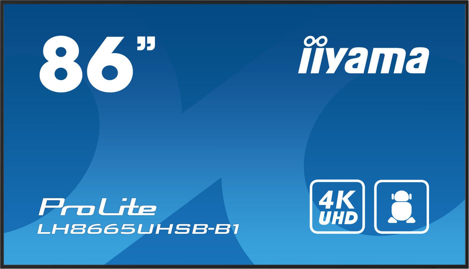 Iiyama iiyama ProLite LH8665UHSB-B1 LED-Monitor (3840 x 2160, 8 ms Reaktionszeit, 60 Hz, IPS Panel)