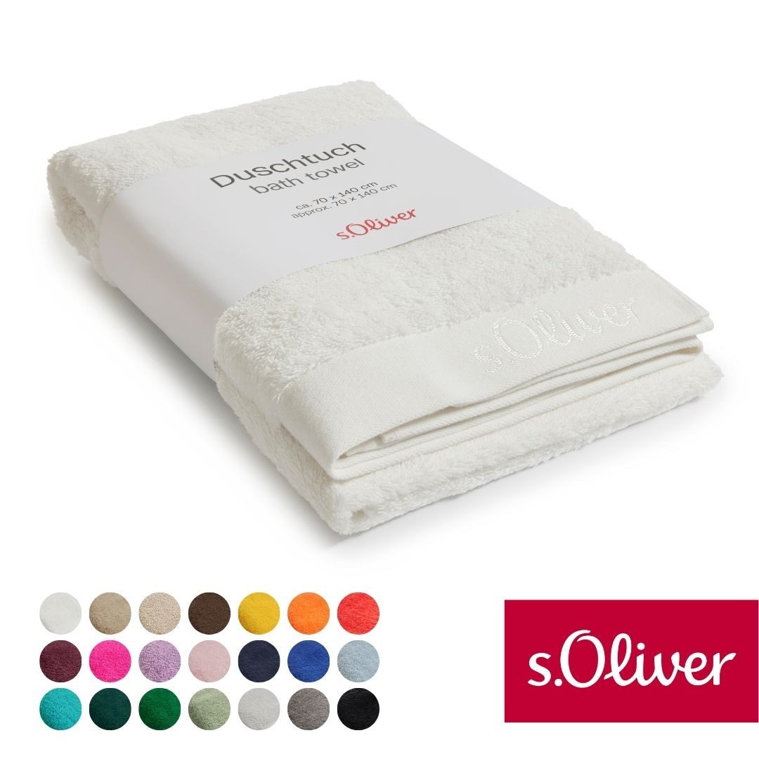 s.Oliver Duschtuch s.Oliver, Premium Qualität, 600 gr/m², auch als Sets erhältlich, Walkfrottier (1-St), große Farbauswahl, auch als Handtuch, Waschhandschuh, Gästetuch