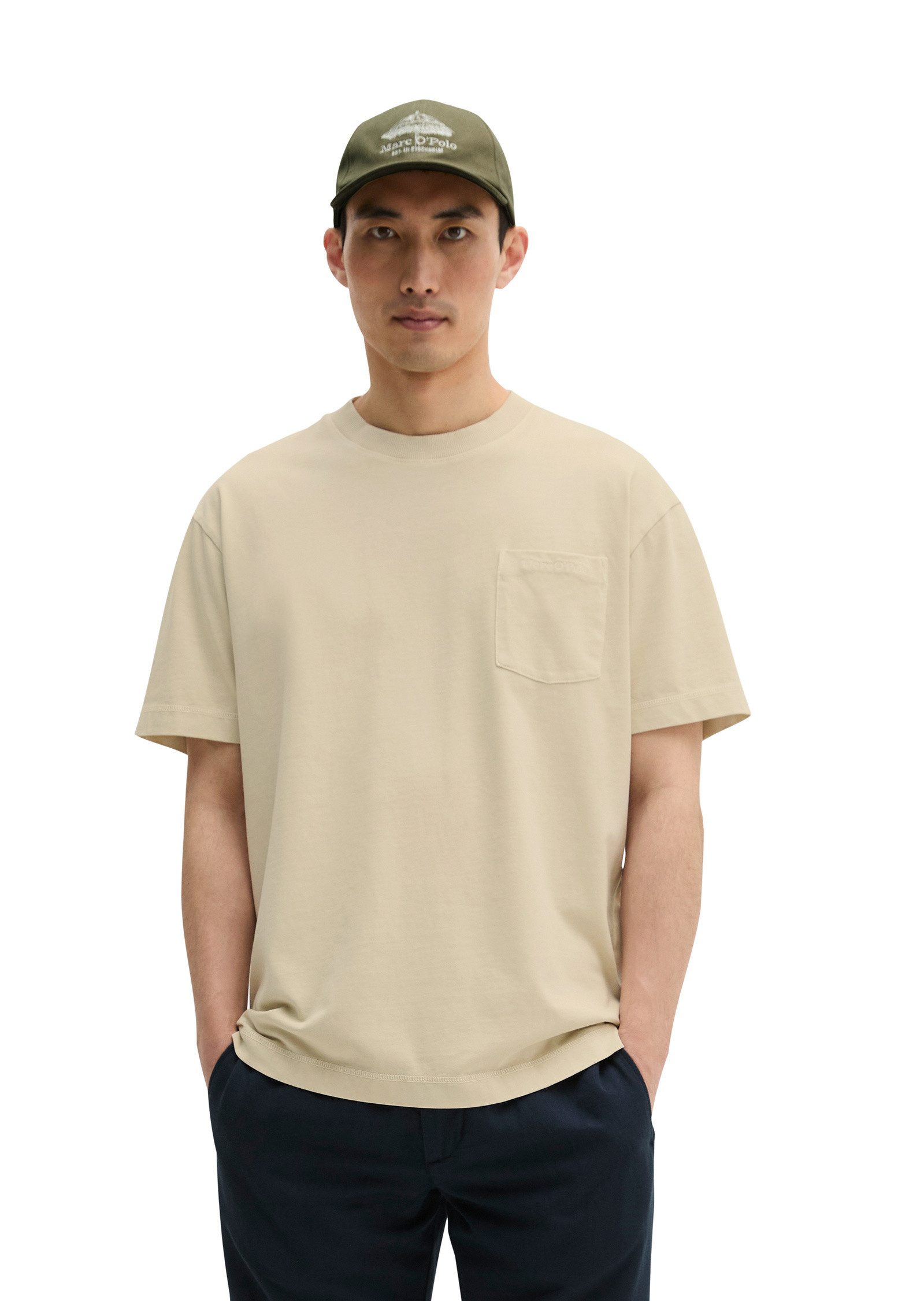 Marc O'Polo T-Shirt aus schwerem Bio-Baumwoll-Jersey