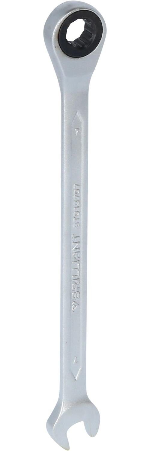 Brilliant Tools Maulschlüssel Ratschenringschlüssel, 7 mm