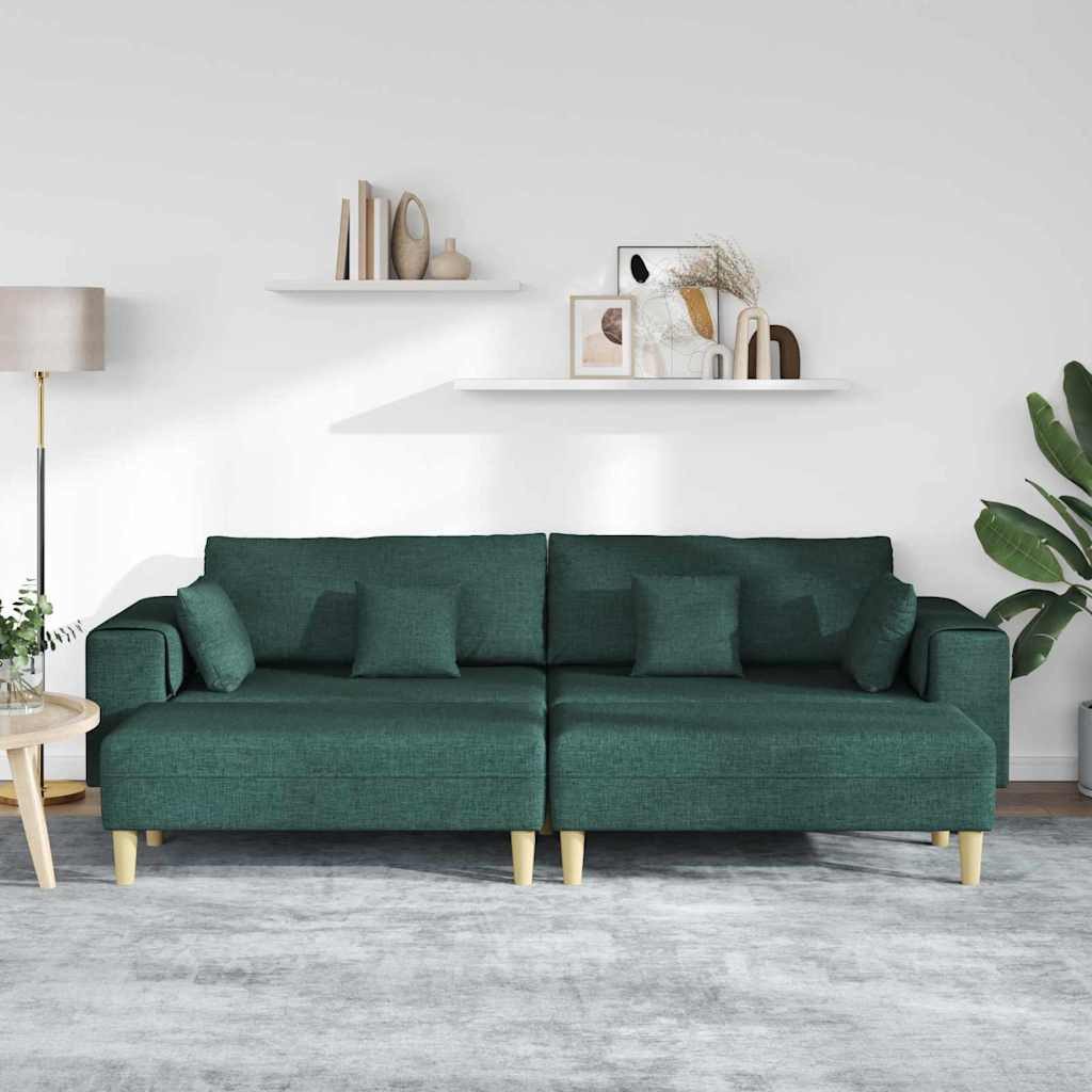 vidaXL Sofa Stoffsofa mit Kissen 3 günstig online kaufen