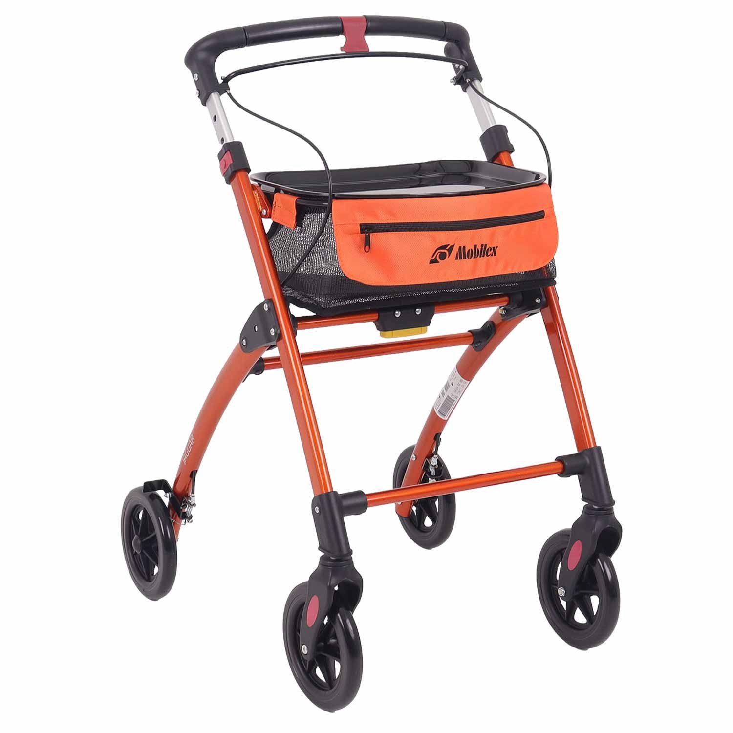 Mobilex Indoor-Rollator Mobilex Jaguar LIGHT Indoor-Rollator Champagner, bis 100 kg, kompakt faltbar, für Innenbereiche