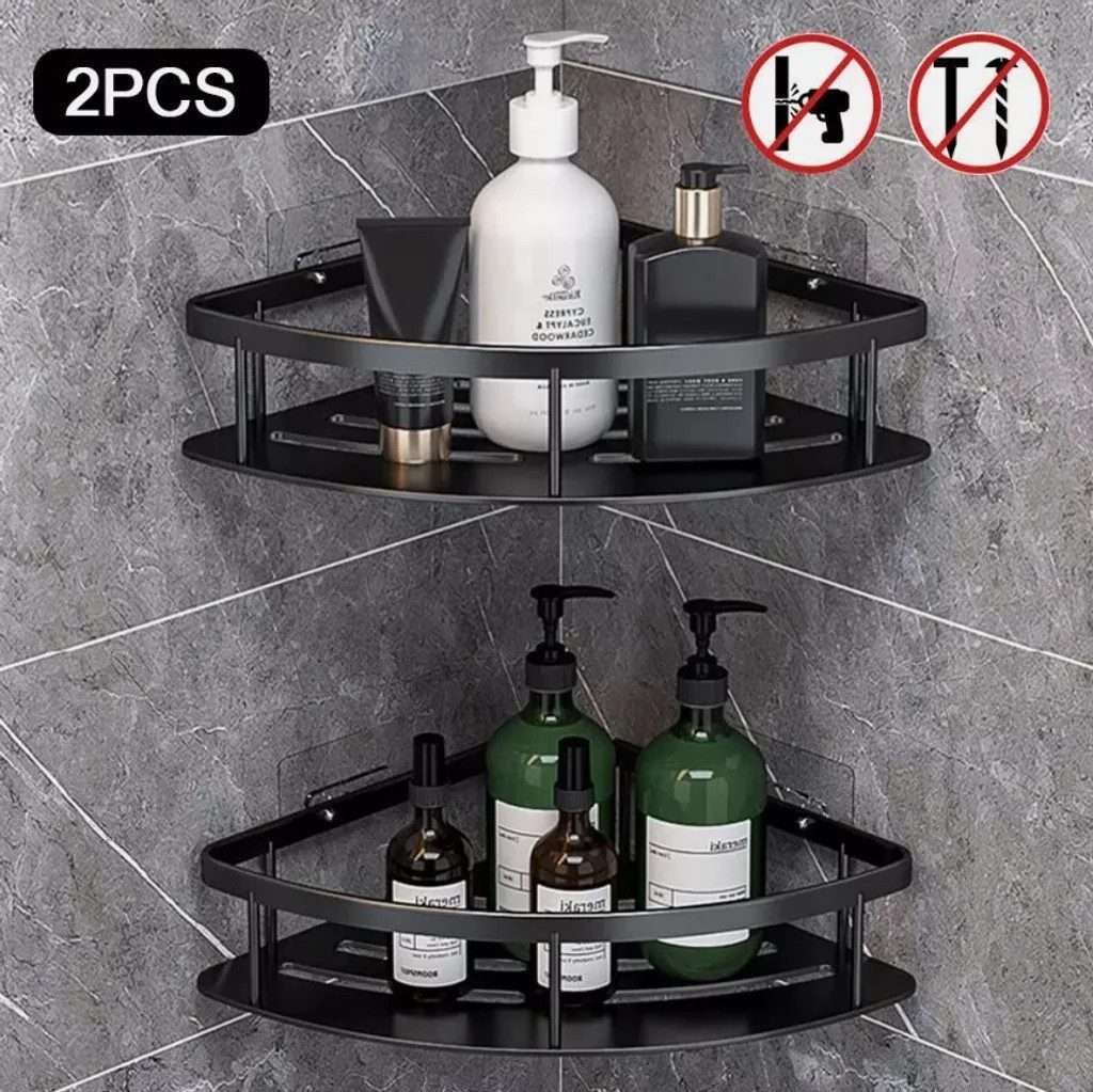 Athlix Duschregal 2 Stk. Duschablage Duschregal ohne Bohren Badezimmer Organizer