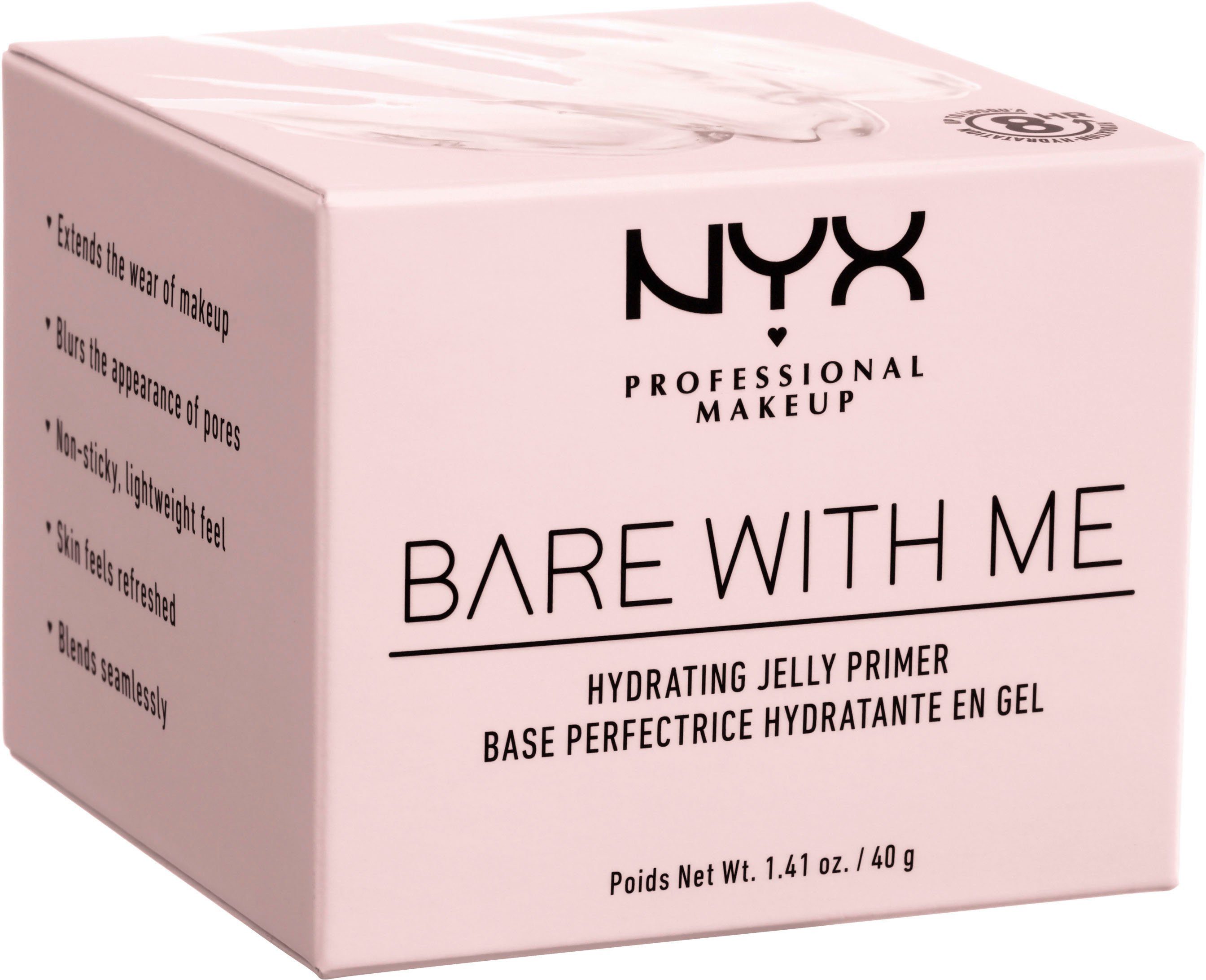 NYX Primer NYX Me Hydrating Jelly Bare With Makeup Professional Primer