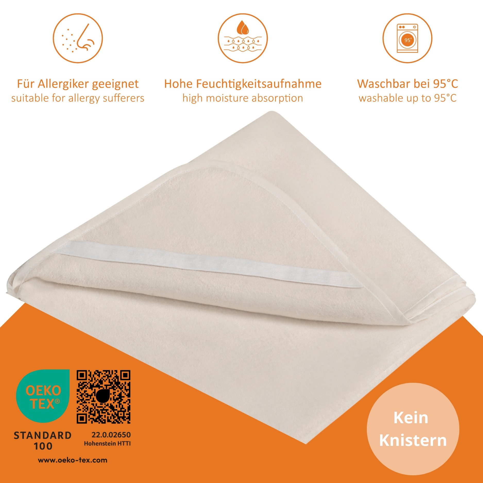 Matratzenauflage Molton Matratzenschoner sleepling, für 25 cm Matratzenhöhe – Bild 3 von 5