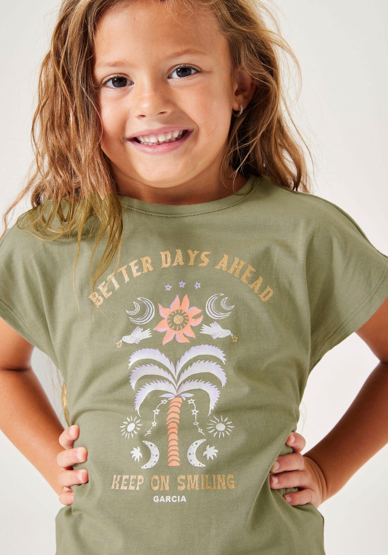 army (1-tlg) Girls T-Shirt Garcia für washed