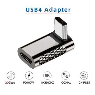 Bolwins C58 USB-C Stecker zu Buchse Video Aufladen Adapter 20Gbps für PC Handy Computer-Adapter