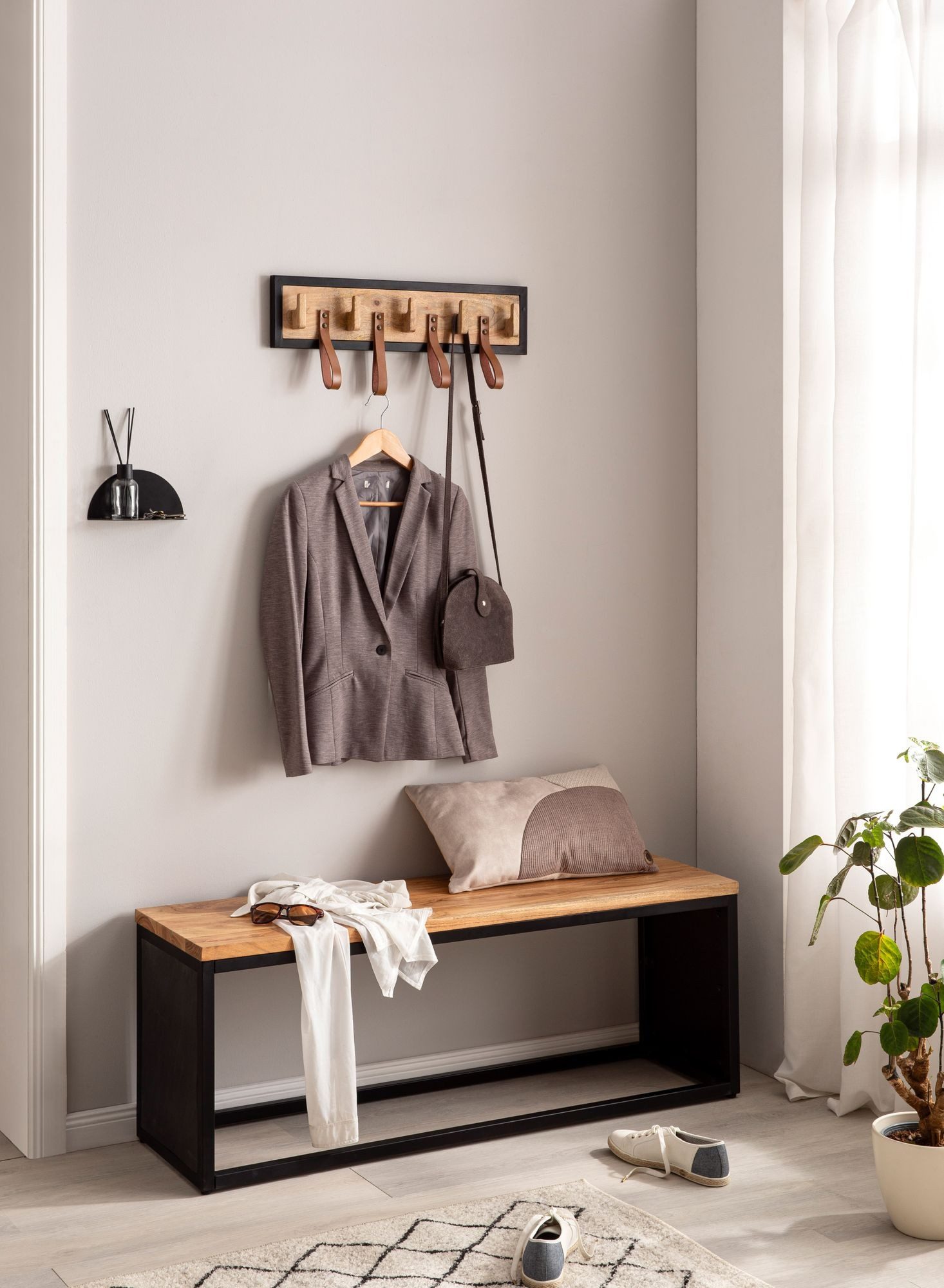 Wohnling Garderobe 6 x 15 x 60 cm (B/H/L)