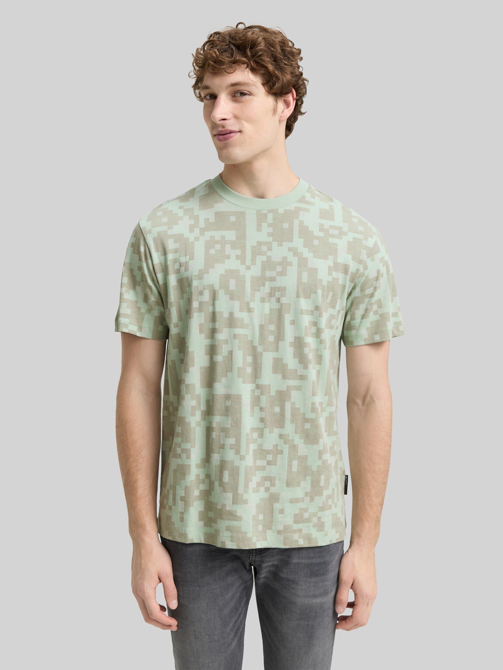 TOM TAILOR Denim T-Shirt T-Shirt Relaxed Fit T-Shirt mit Muster