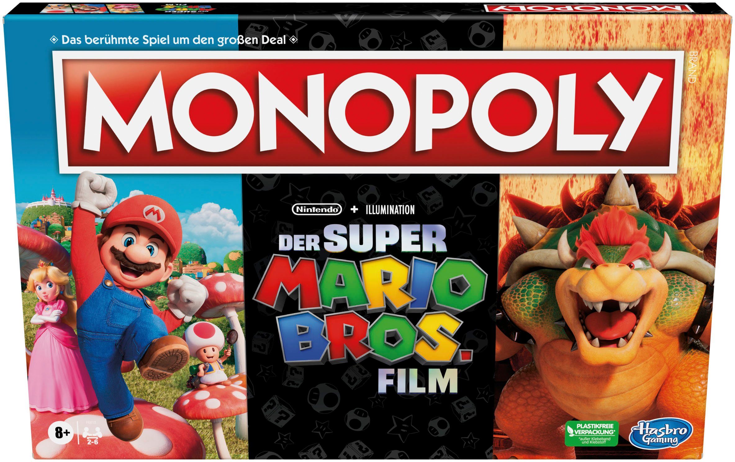 Hasbro Spiel Monopoly Super Mario Bros. Film Edition, Gesellschaftsspiel